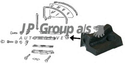 JP GROUP 8186101270 -  Прокладка, боковое стекло